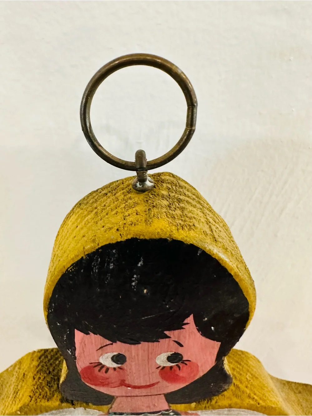 Vintage Hand-Painted Wooden Angel Wall Decor